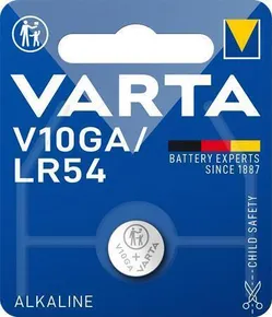 Batéria gombíková, V10GA, 1 ks v balení, VARTA